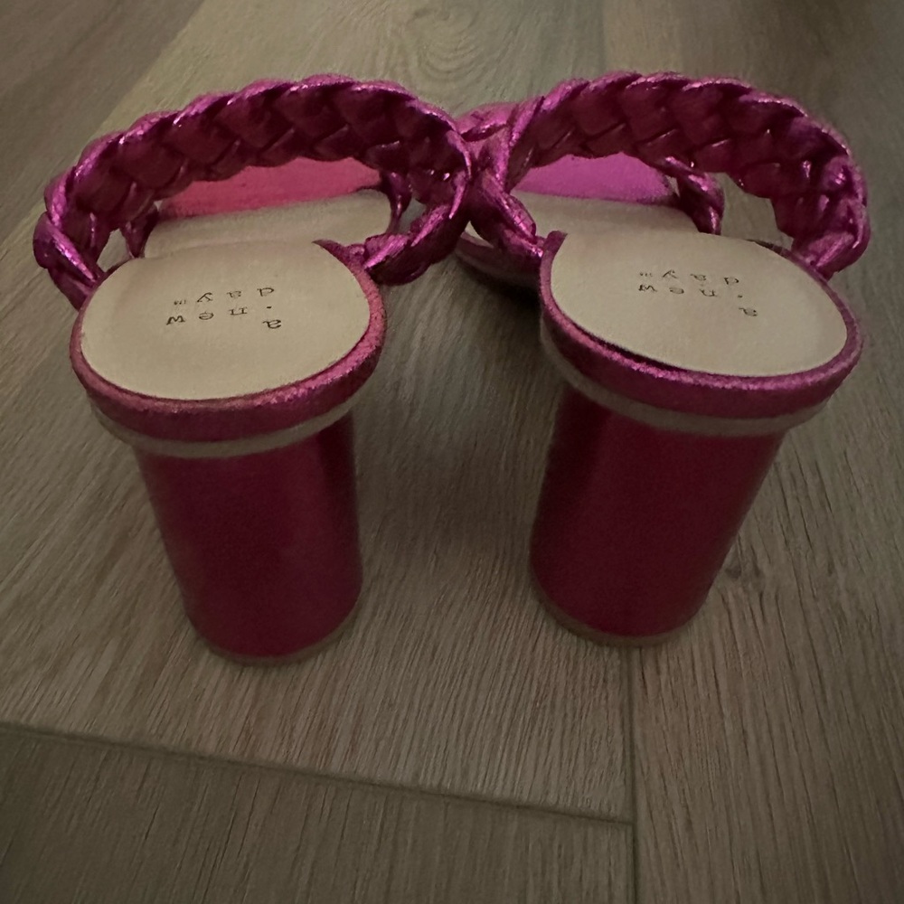 Women's Pink a new day Braided Sandals size 10 nwot - Picture 7 of 8